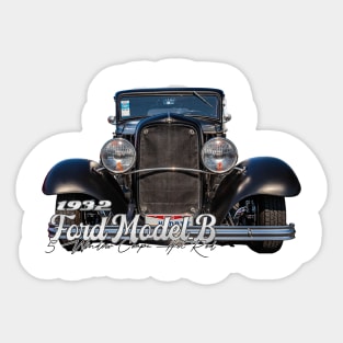 1932 Ford Model B 5 Window Coupe Hot Rod Sticker